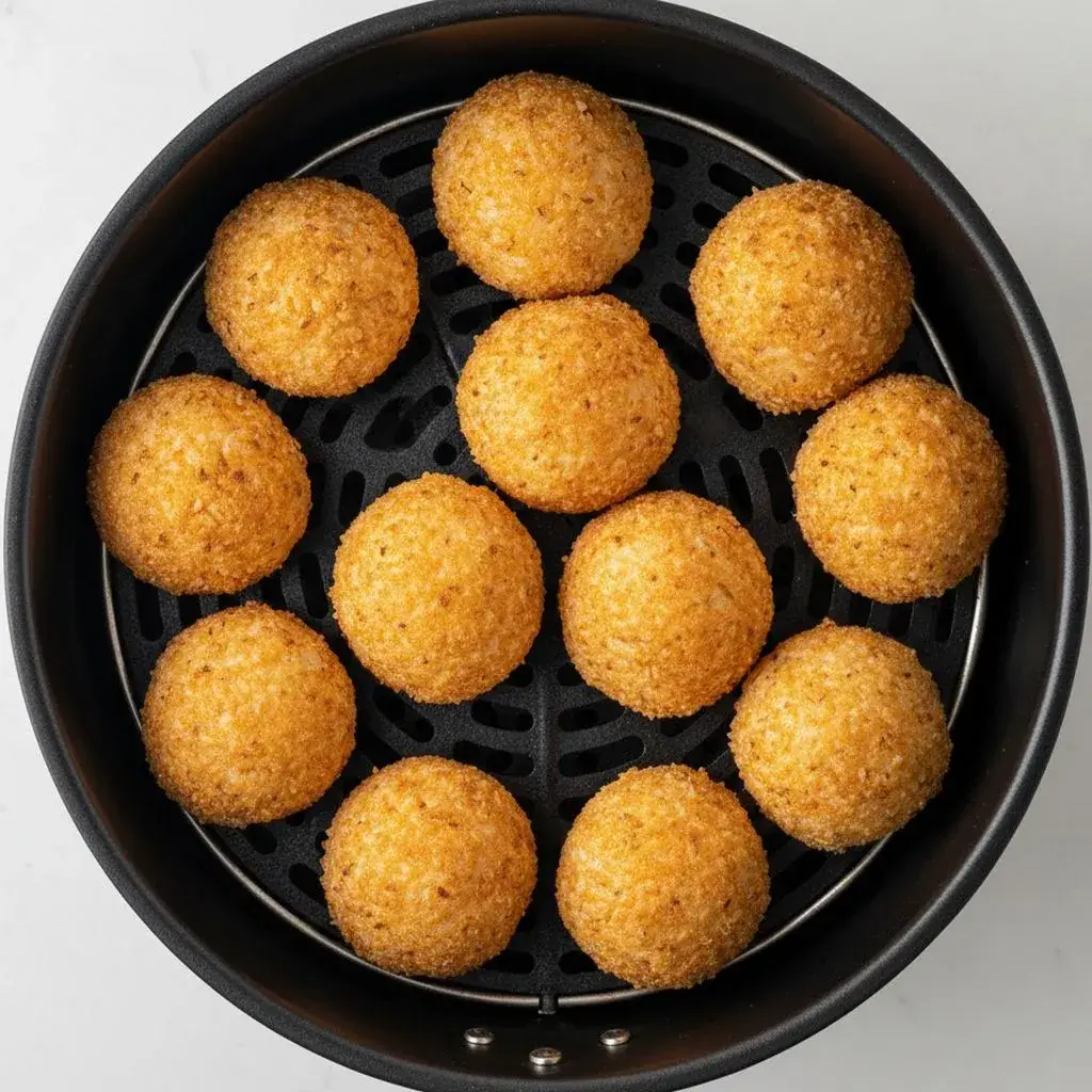 bolinho de arroz crocante na airfryer.
