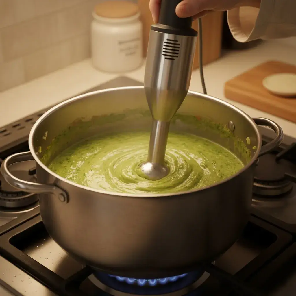 fazendo sopa de repolho cremosa