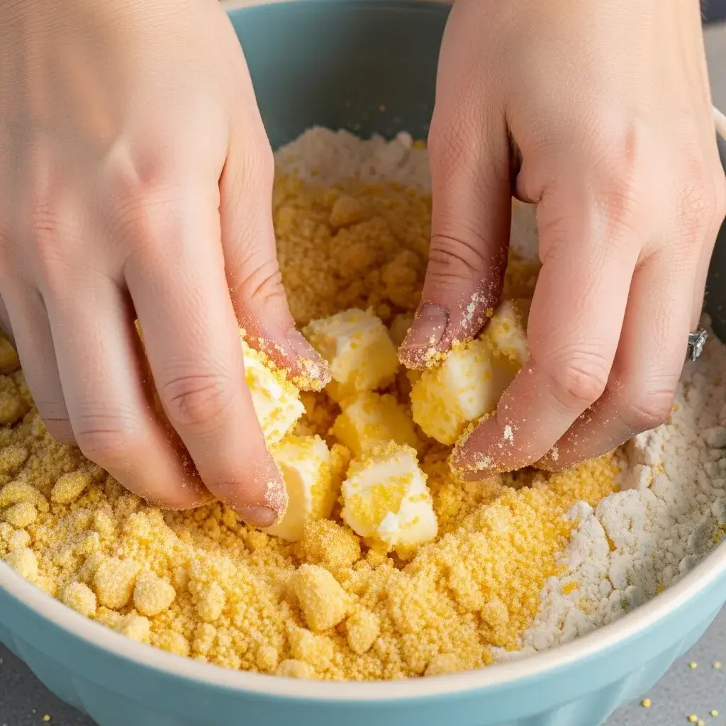 incorporando-manteiga-gelada-massa-biscoito-fuba