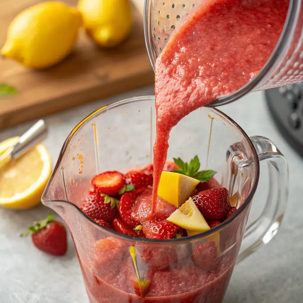 preparando-pure-morango-limonada