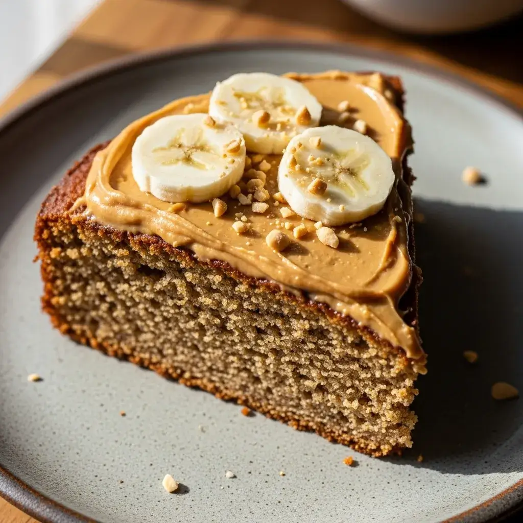 bolo-banana-sem-acucar-com-manteiga-amendoim