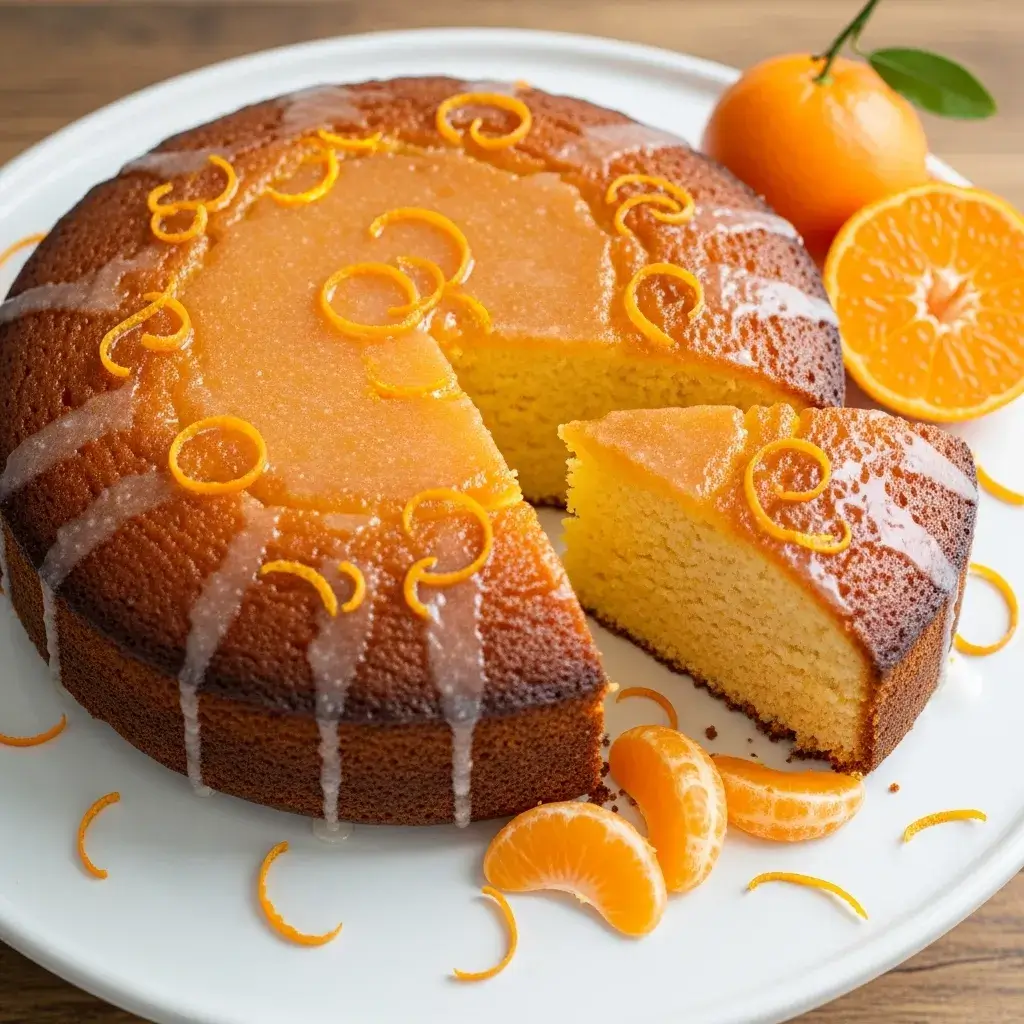 bolo de tangerina sem açúcar caseiro úmido e fofo