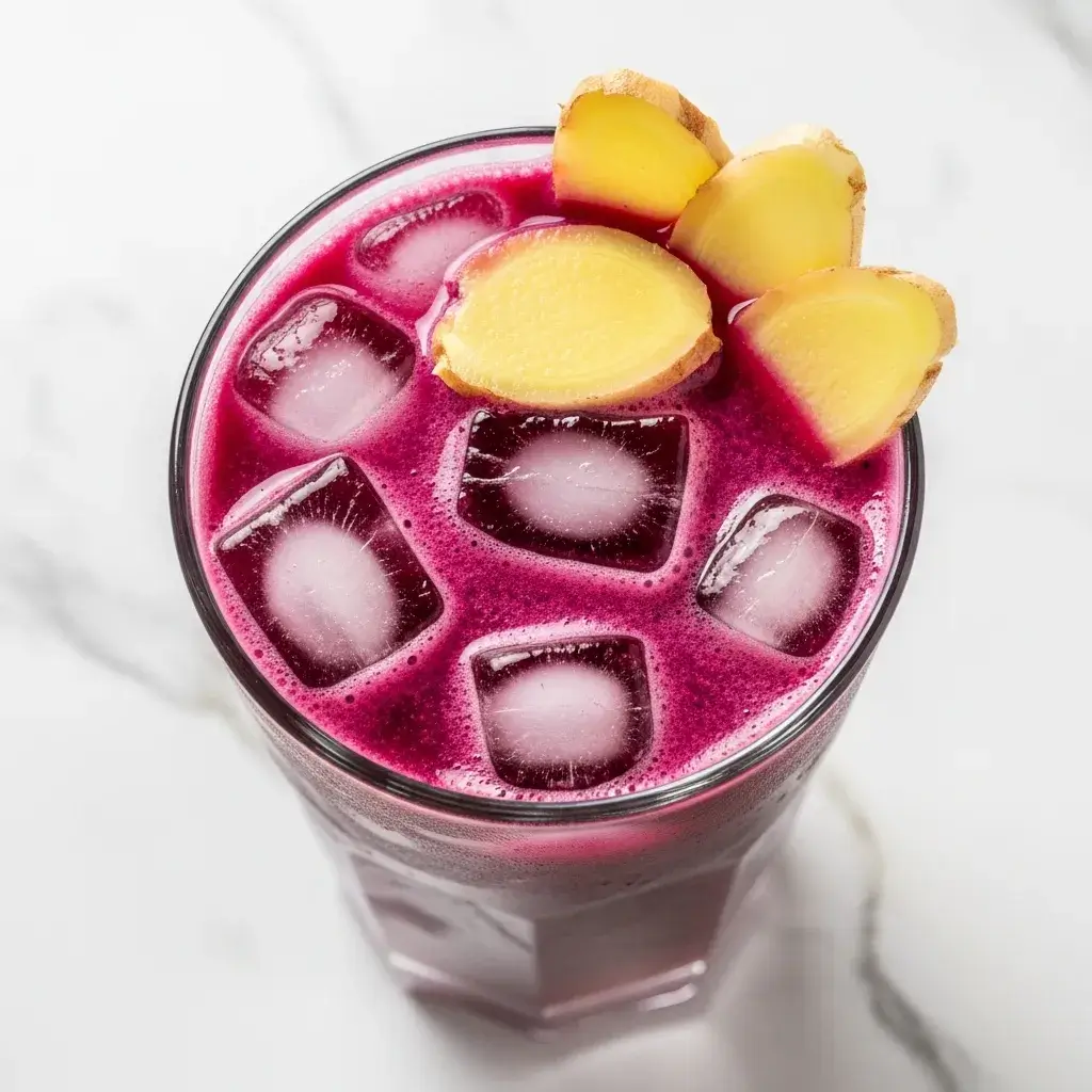 copo de suco de uva com gengibre natural gelado