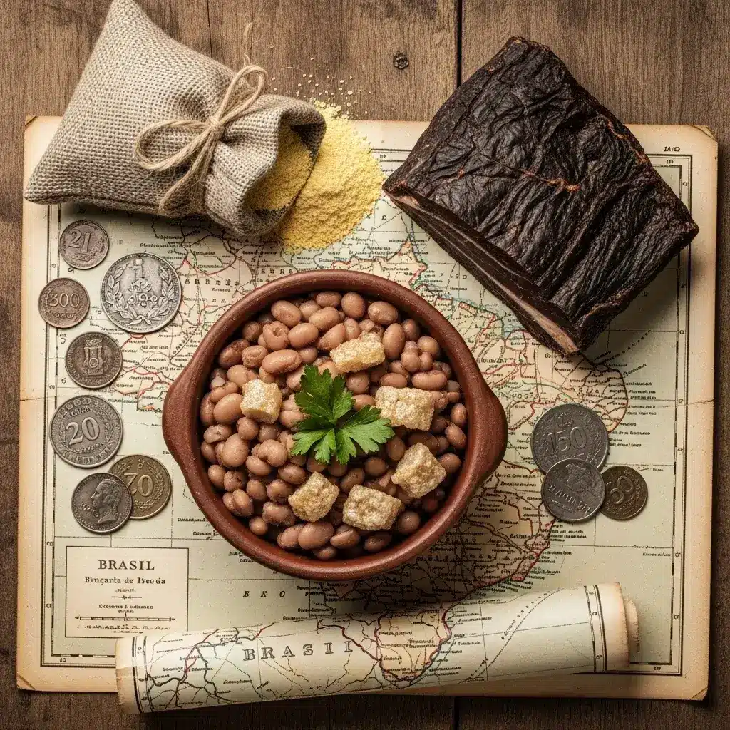ingredientes históricos do feijão tropeiro brasileiro