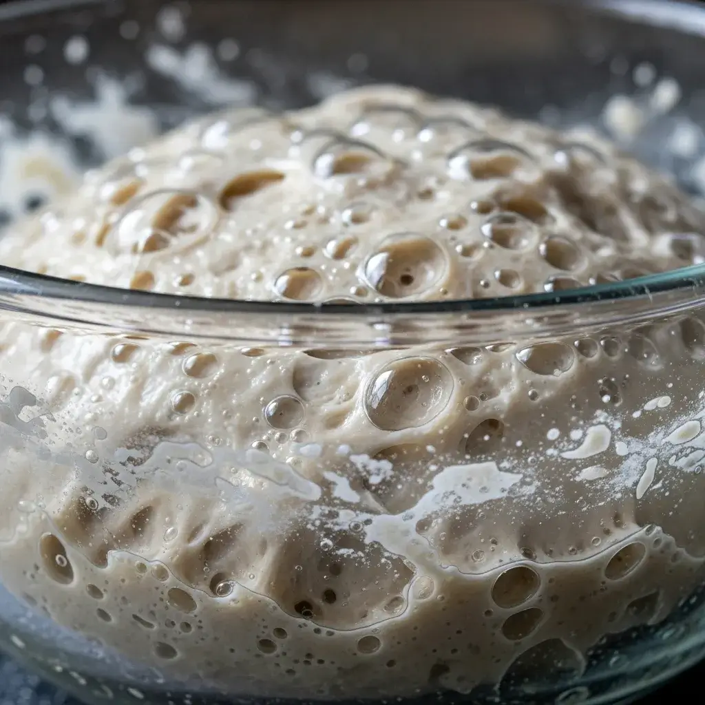 massa do pao alentejano apos fermentacao longa