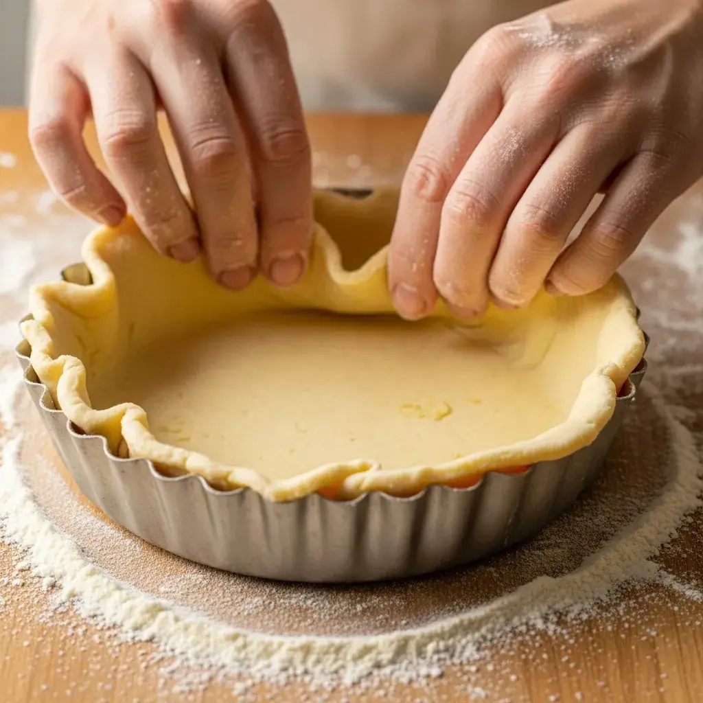 preparando a massa para torta de frango caseira