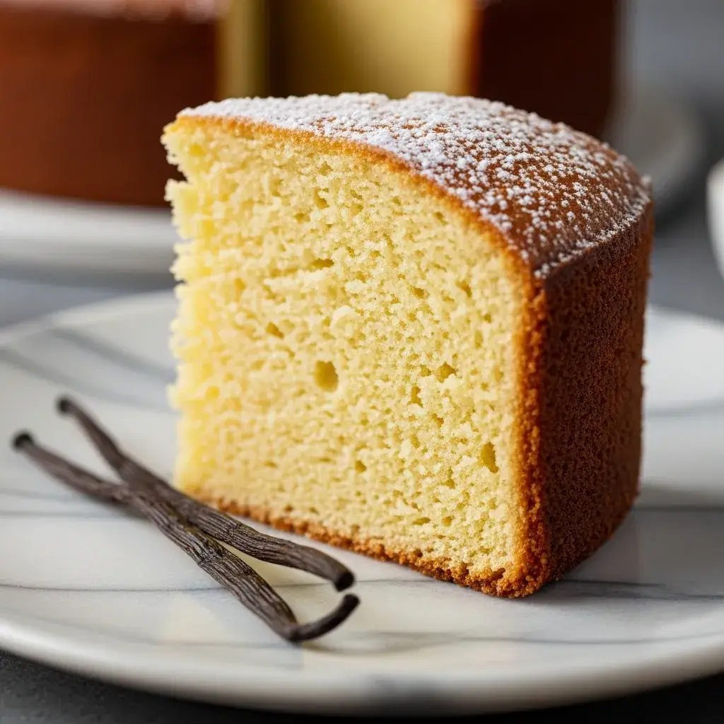 Fatia perfeita de Bolo Sem Ovo fofinho