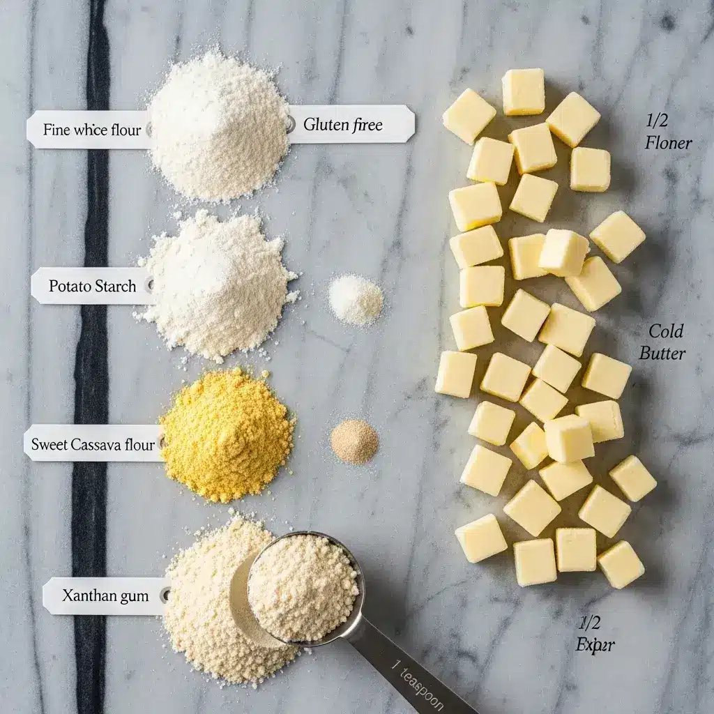 Mistura de farinhas sem glúten para massa de empadinha