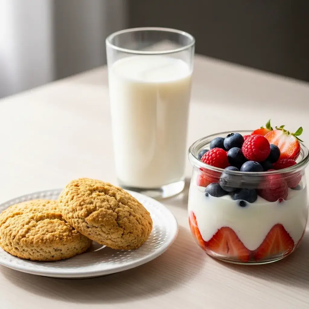 biscoitos-aveia-lanche-saudavel-com-iogurte