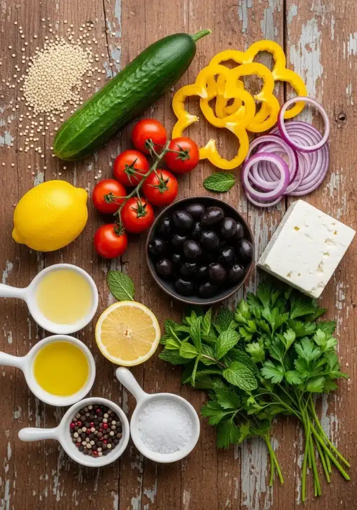 Salada Mediterrânica de Quinoa