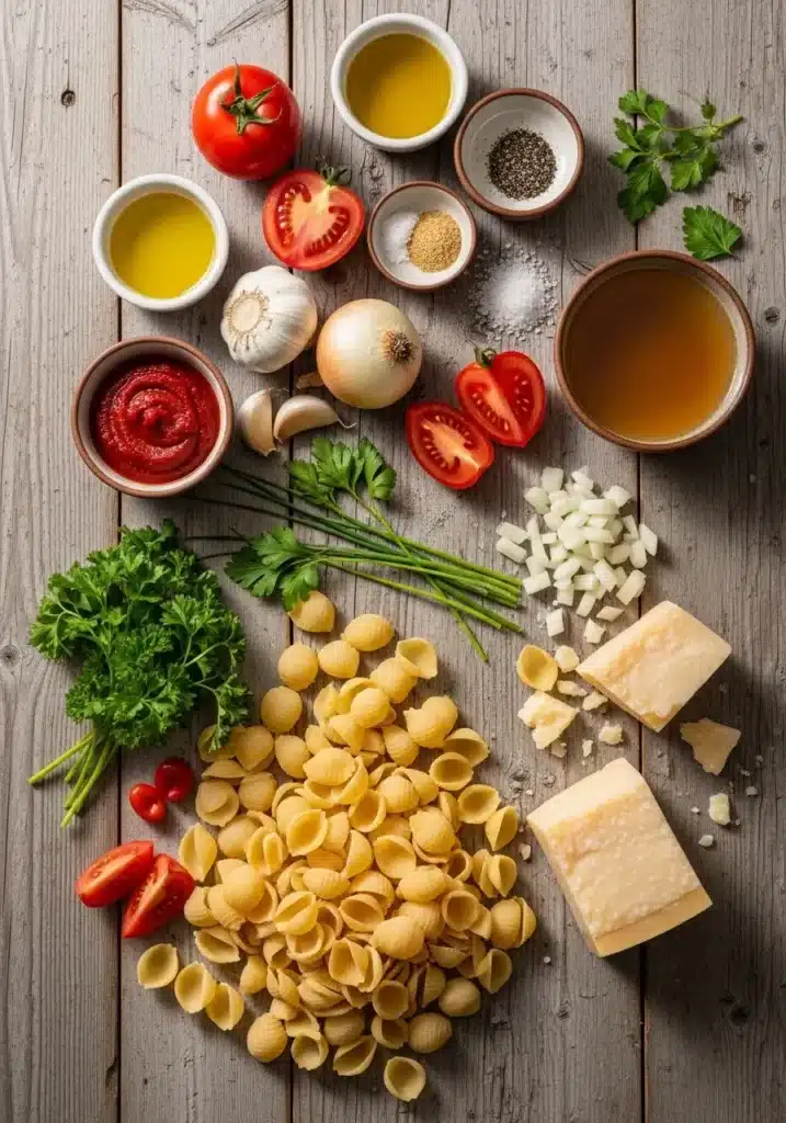 sopa de pasta de tomate