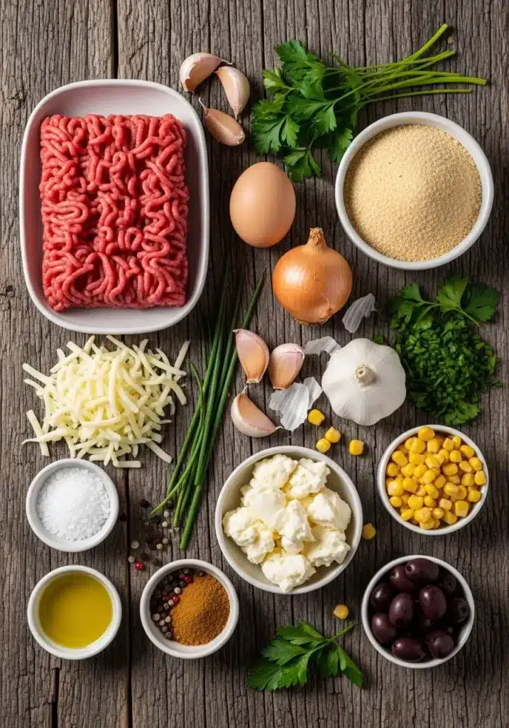 bolo de carne moida recheado