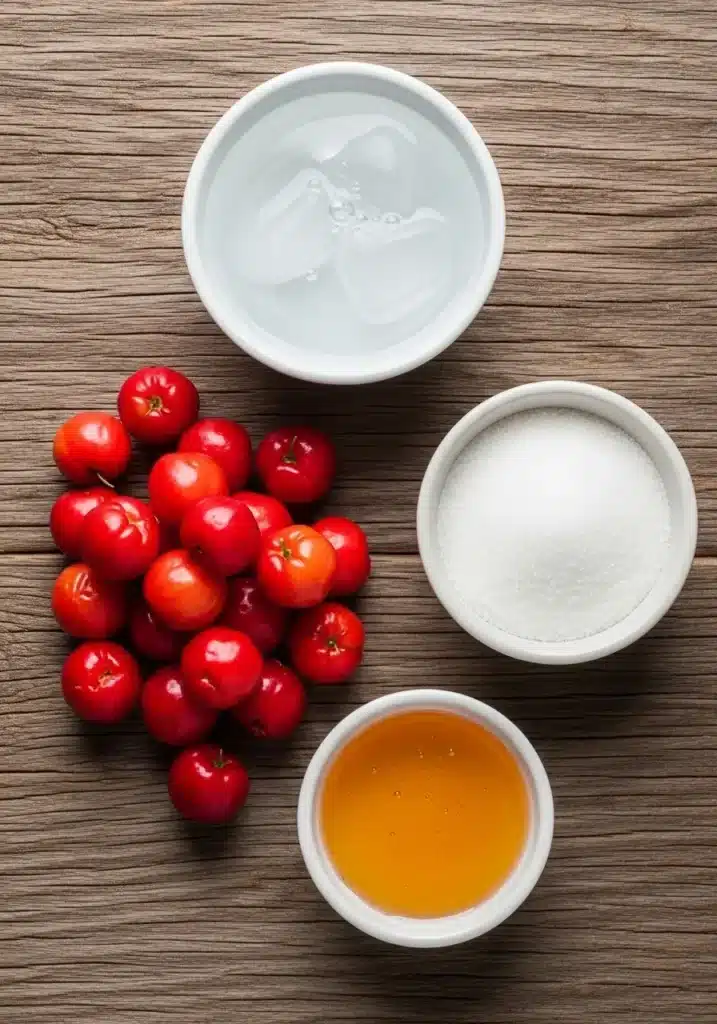 como fazer suco de acerola