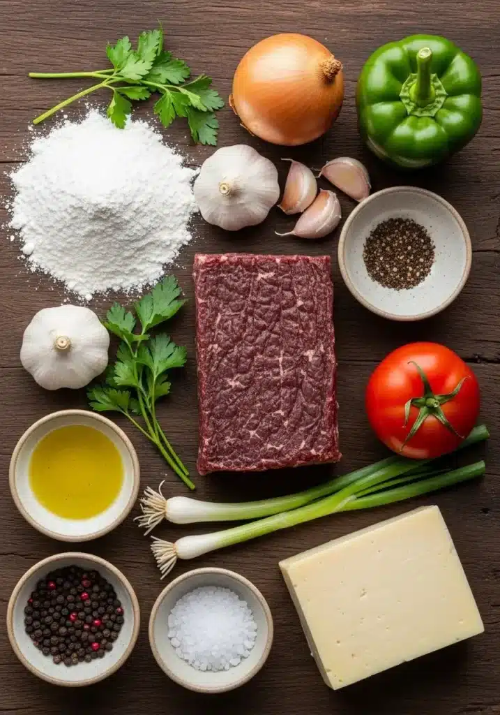 Tapioca com carne seca