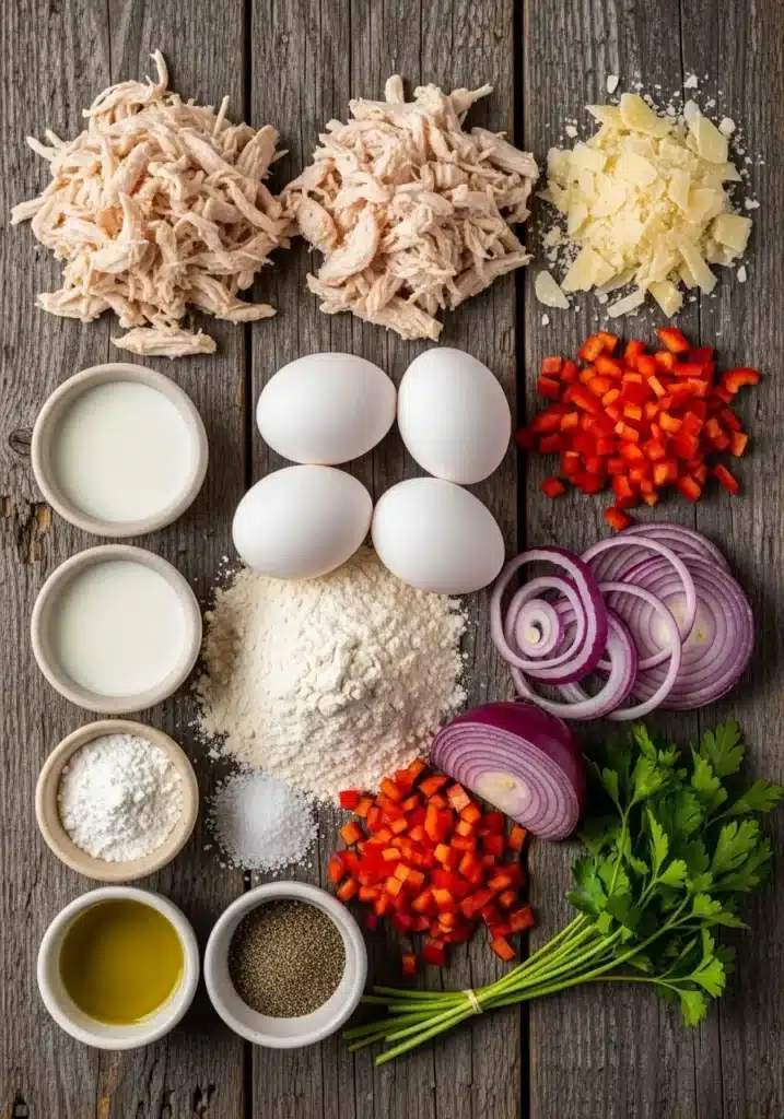 Muffins proteicos de frango