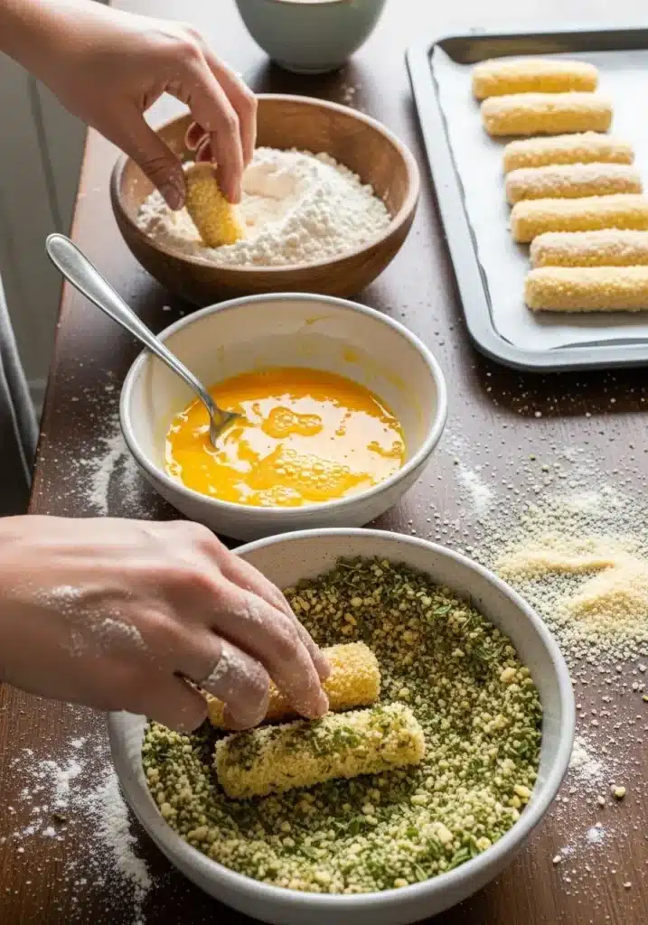palitos de queijo crocantes na air fryer