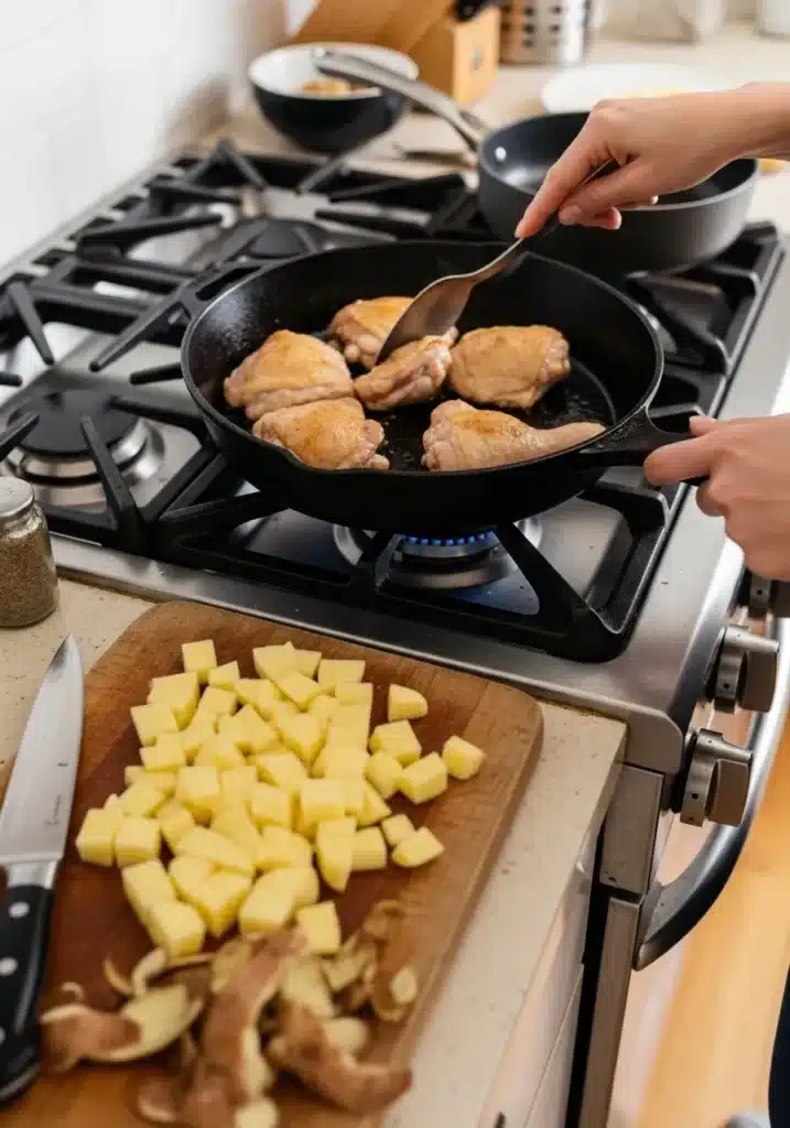 frango ensopado com batata