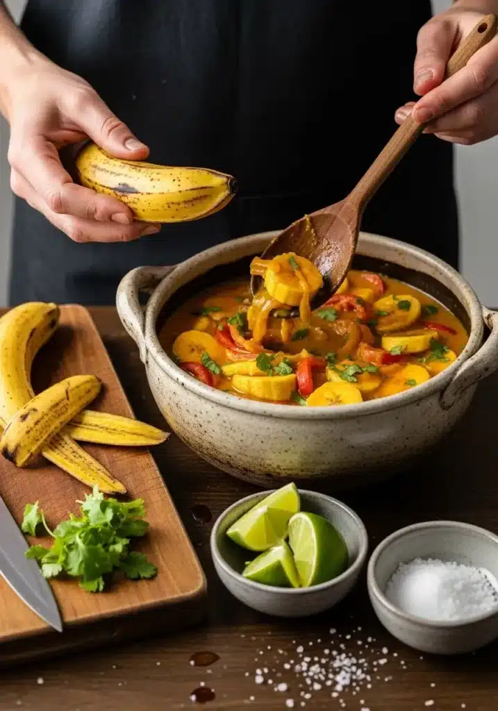 moqueca de banana da terra vegana
