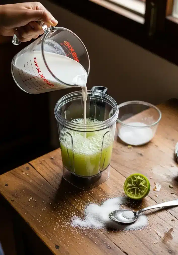 limonada de coco colombiana