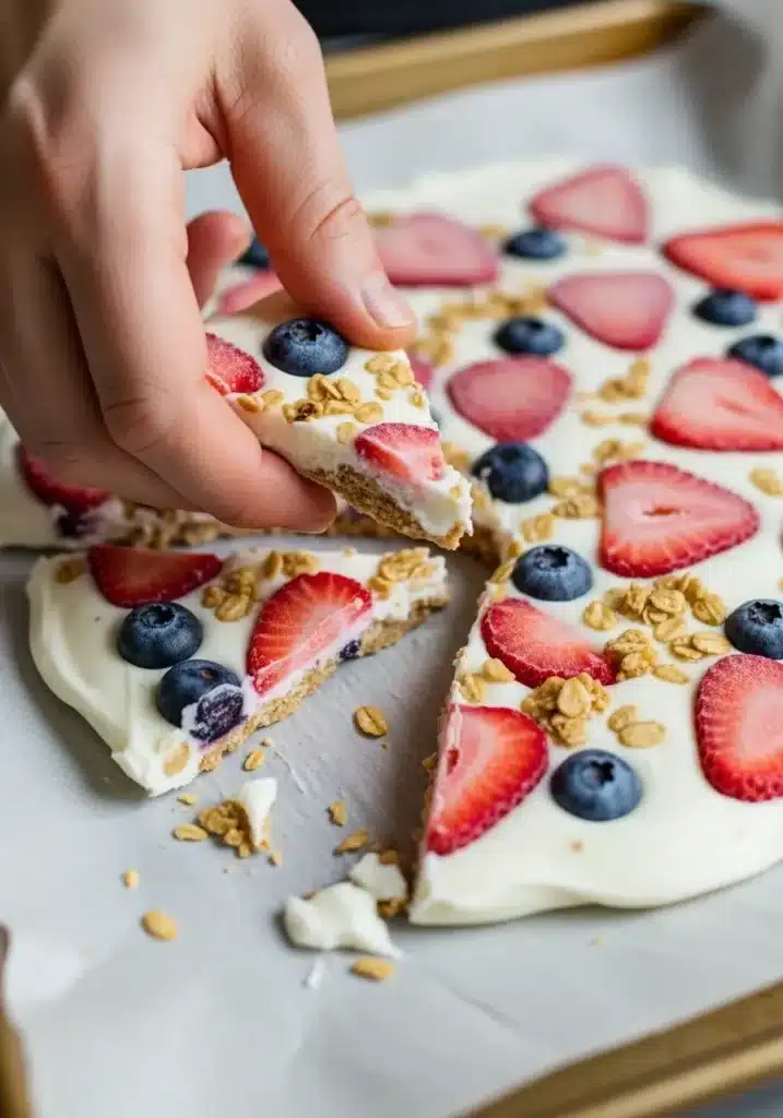 Casca de iogurte congelado