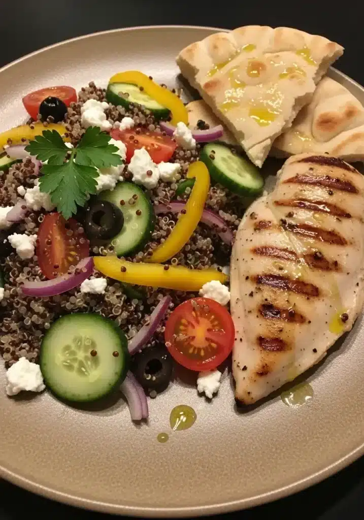 Salada Mediterrânica de Quinoa