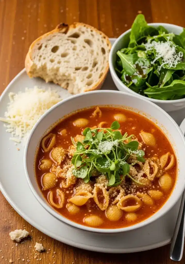 sopa de pasta de tomate