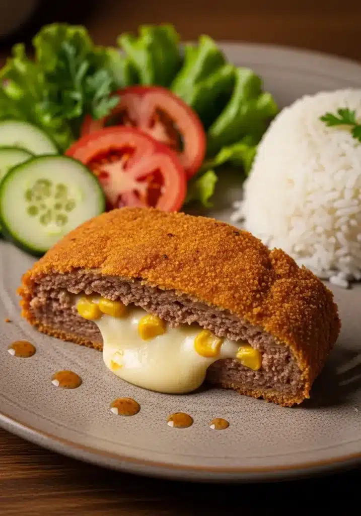 bolo de carne moida recheado