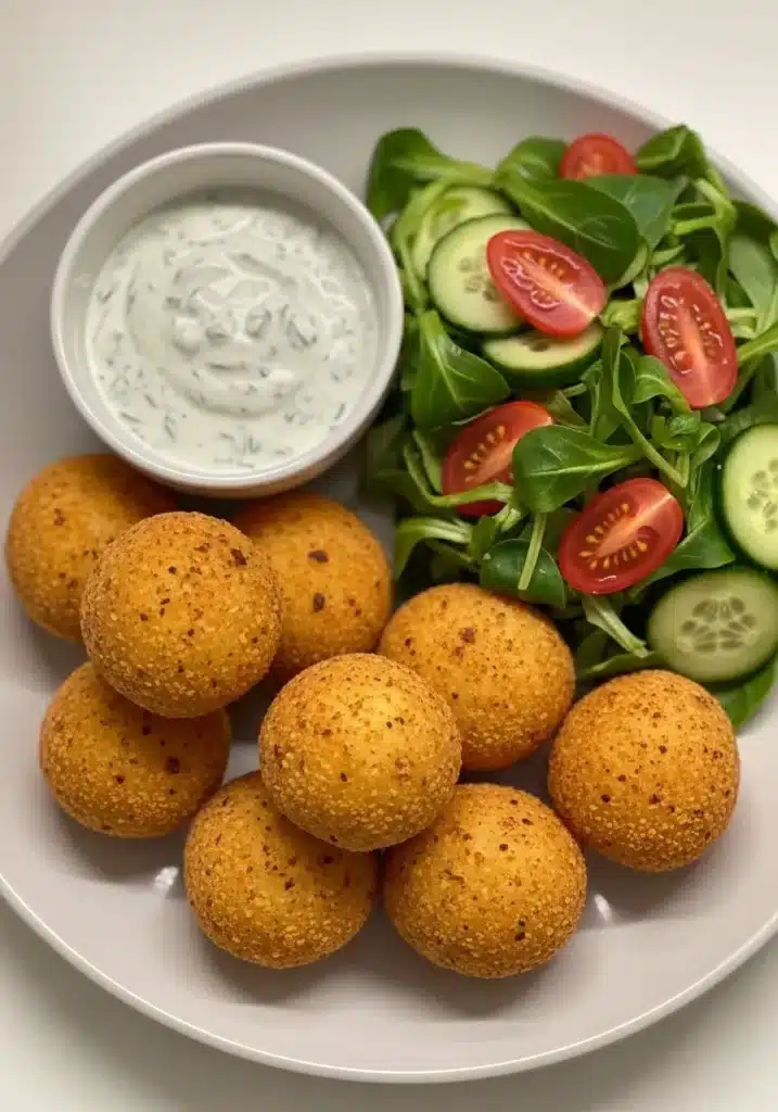 bolinhos saudáveis de batata com couve e queijo