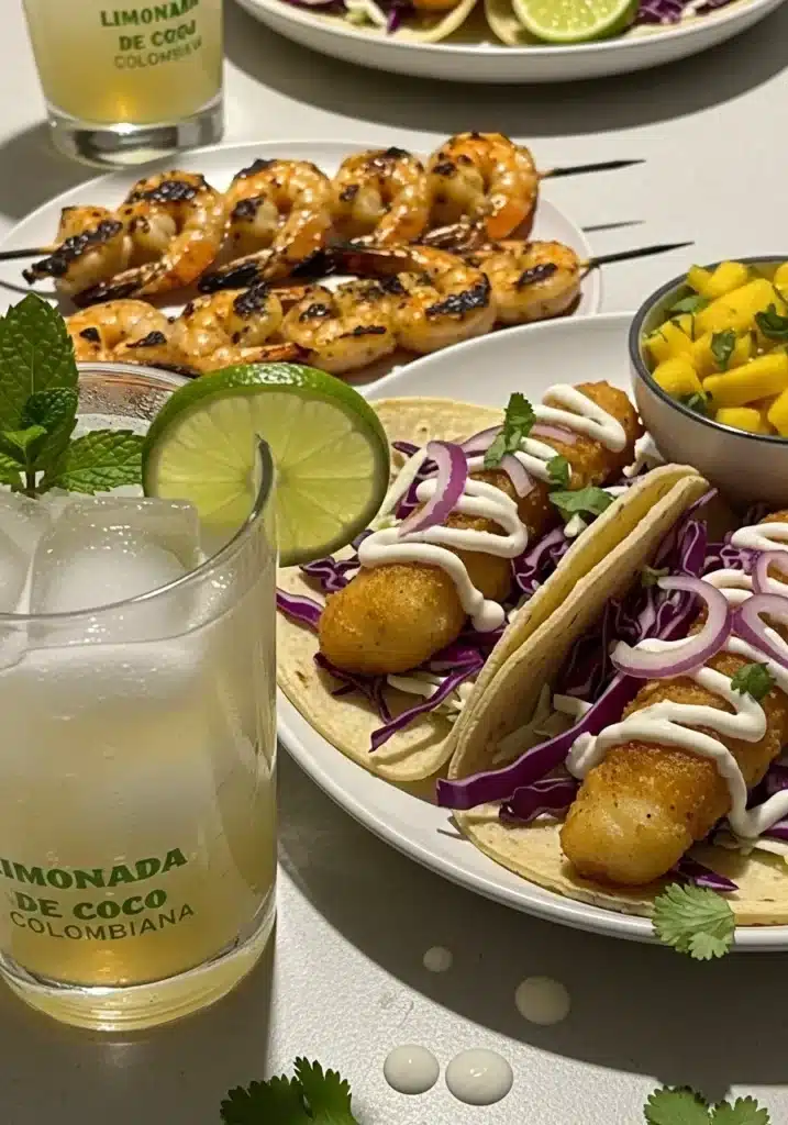 limonada de coco colombiana