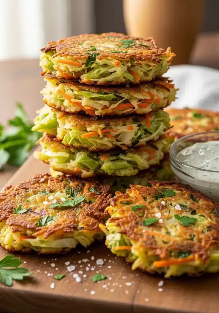 Bolinho de Repolho com Legumes