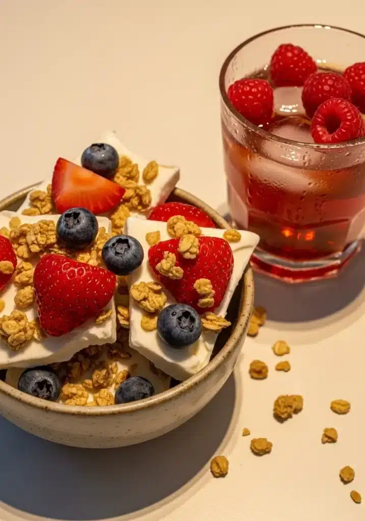 Casca de iogurte congelado