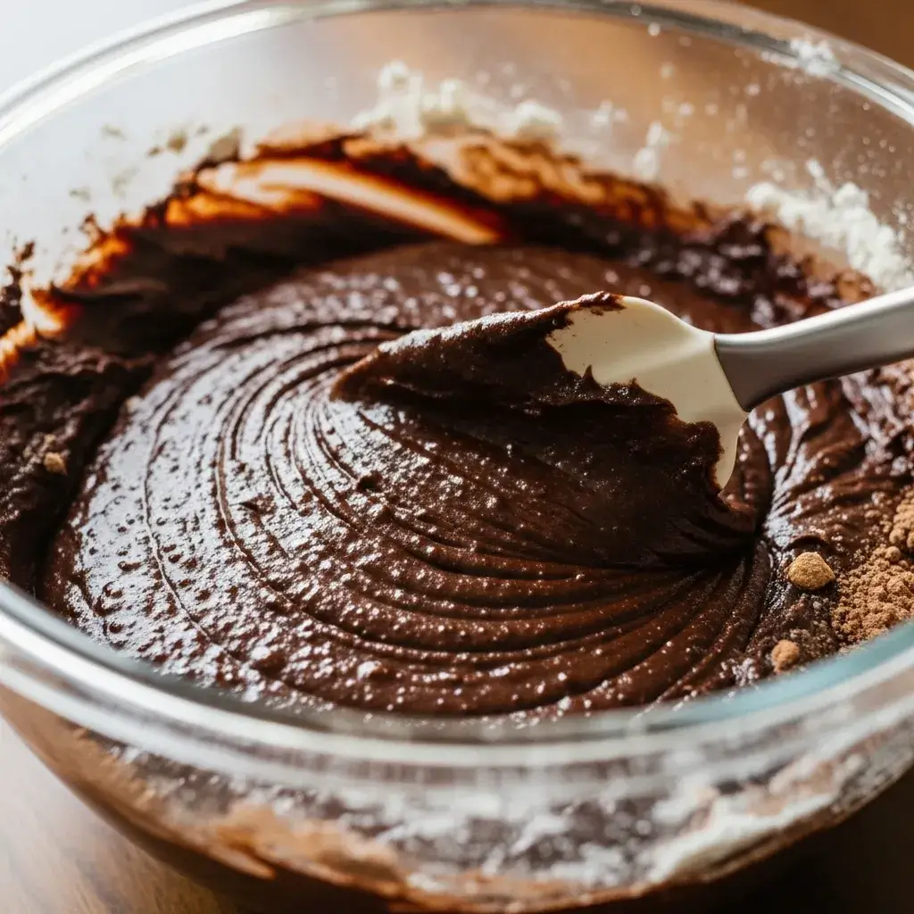 massa-brownie-misturada-uma-tigela