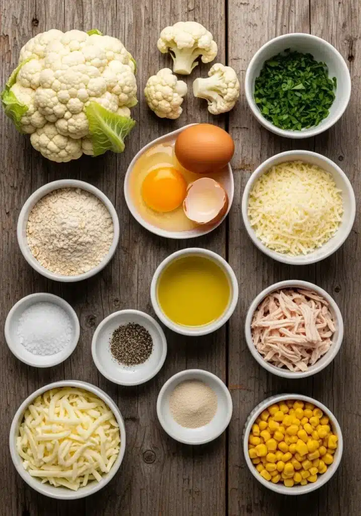 bolinhos saudáveis de couve-flor recheados