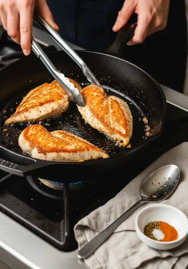 Filé de Peito de Frango com Leite de Coco