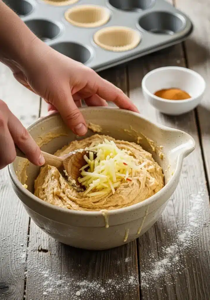 Bolinho de maçã com coco e canela zero açúcar