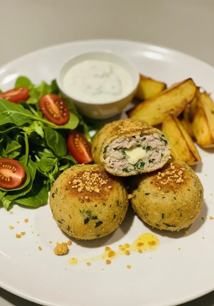 bolinhos saudáveis de couve-flor recheados