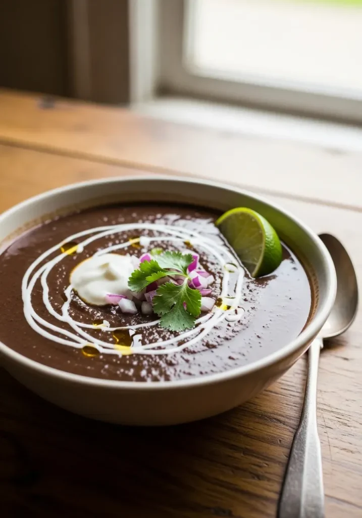 Sopa de feijão preto