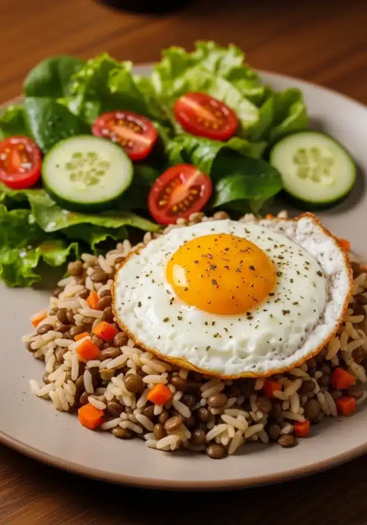Arroz com Lentilhas e Cenourinha
