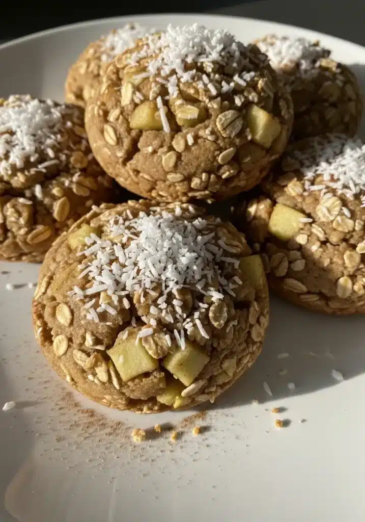 Bolinho de maçã com coco e canela zero açúcar