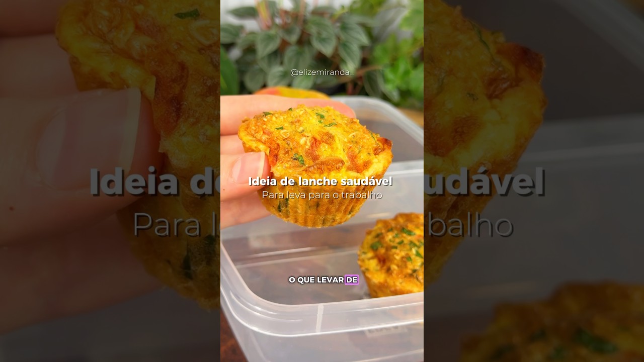 Muffin de frango saudável ✨