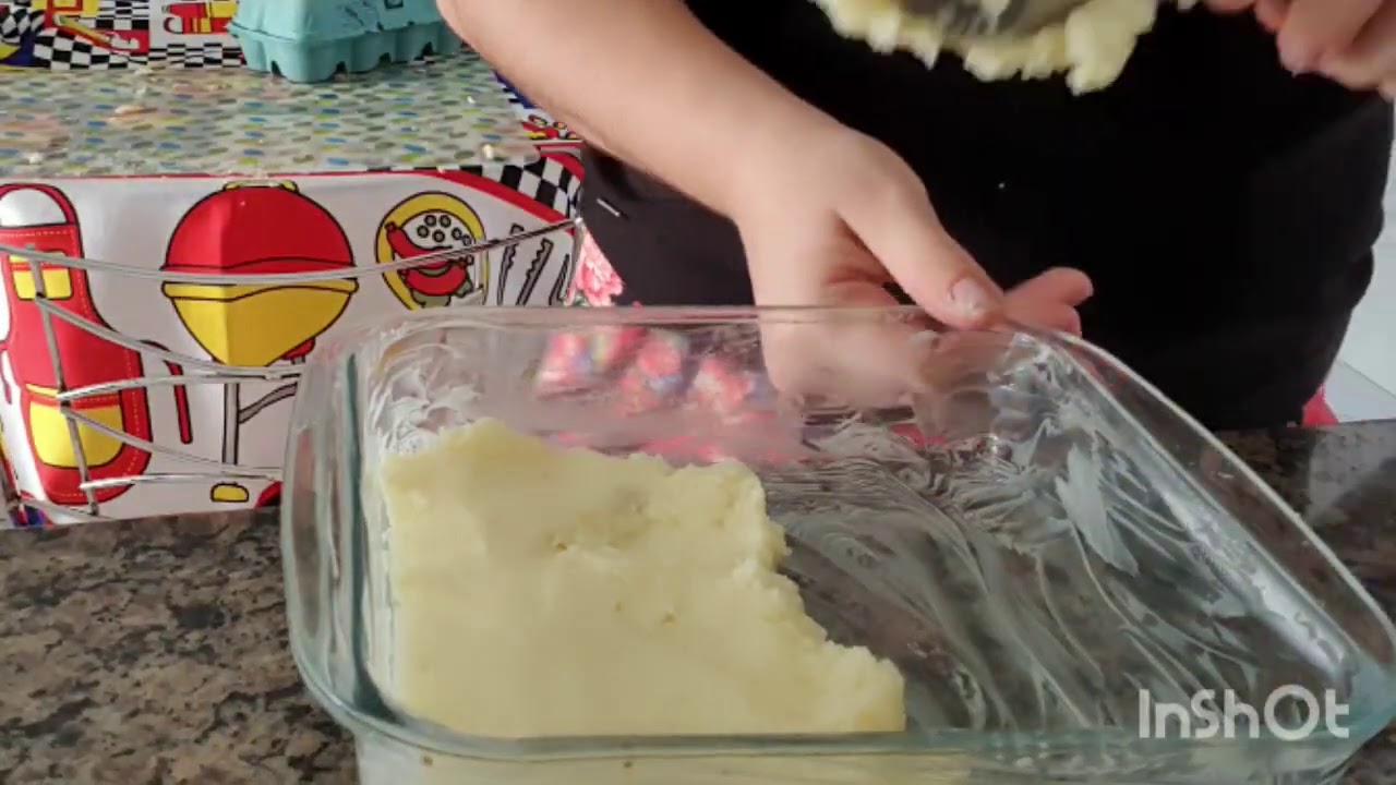 Bolo de batata com carne moída!! Para fazer agora no almoço.