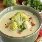 sopa de couve-flor cremosa e aconchegante