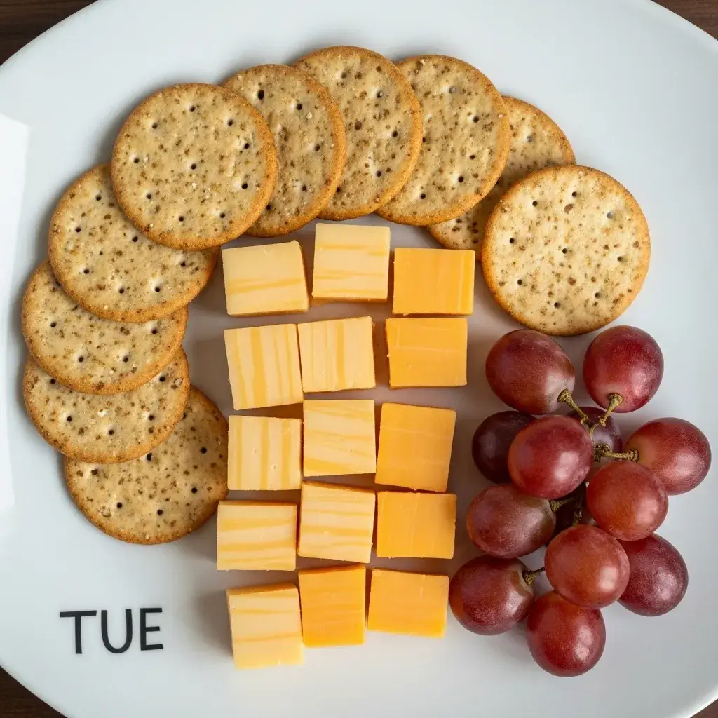 Criança e adulto preparando lanches saudáveis para escola juntos TUE