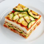 fatia de lasanha de abobrinha light low carb