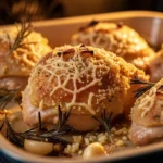 Frango no Forno com Crosta de Parmesão e Alho