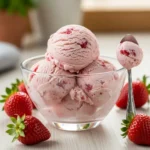 Sorvete de Morango Caseiro