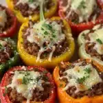 Pimentões recheados saudáveis