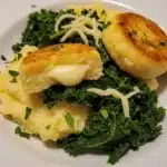 bolinhos saudáveis de batata com couve e queijo