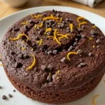 Bolo de chocolate com laranja sem glúten e sem lactose