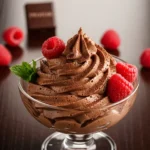 mousse de chocolate proteico